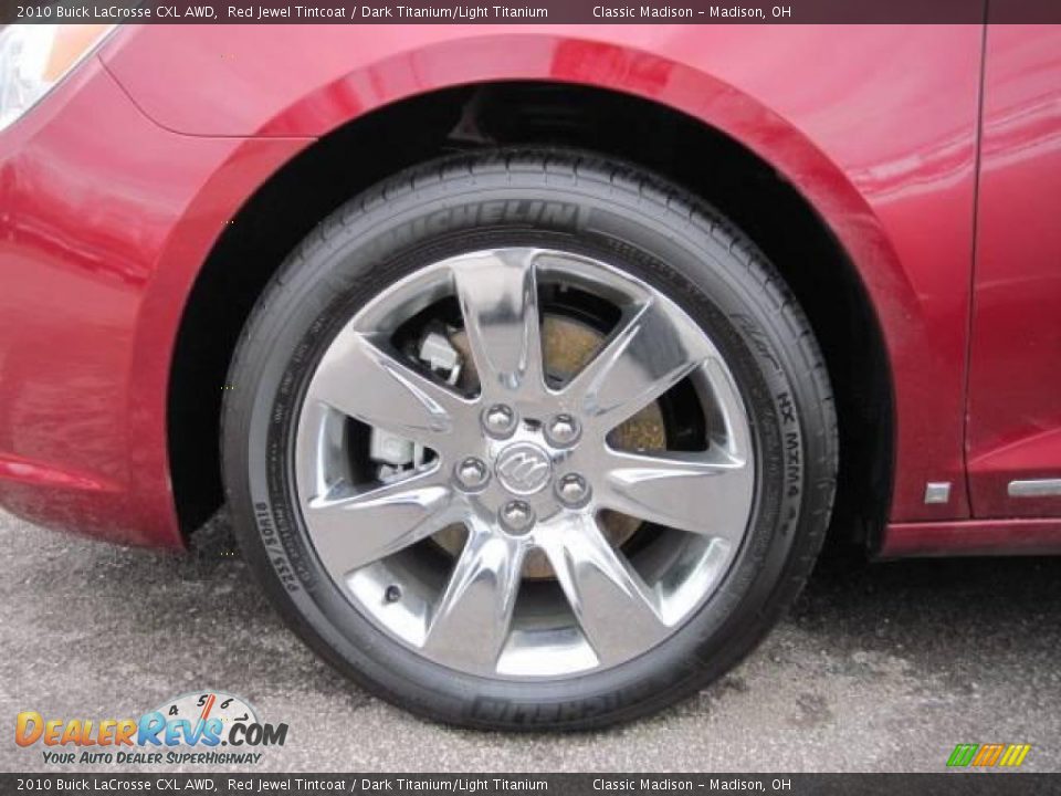 2010 Buick LaCrosse CXL AWD Red Jewel Tintcoat / Dark Titanium/Light Titanium Photo #5