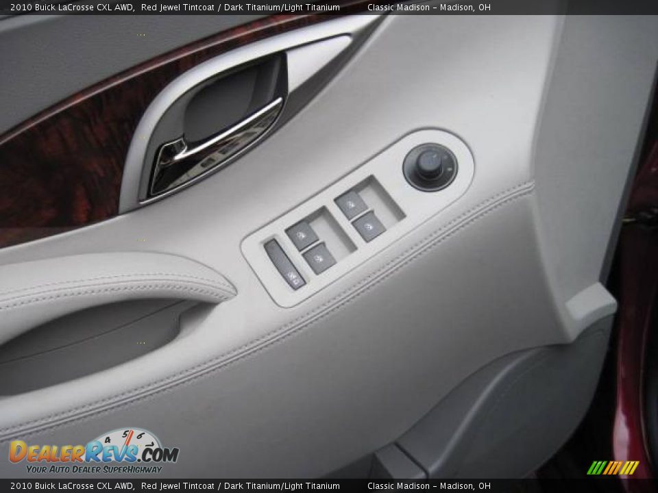 2010 Buick LaCrosse CXL AWD Red Jewel Tintcoat / Dark Titanium/Light Titanium Photo #6