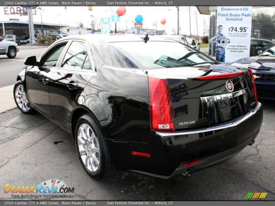 2009 Cadillac CTS 4 AWD Sedan Black Raven / Ebony Photo #7