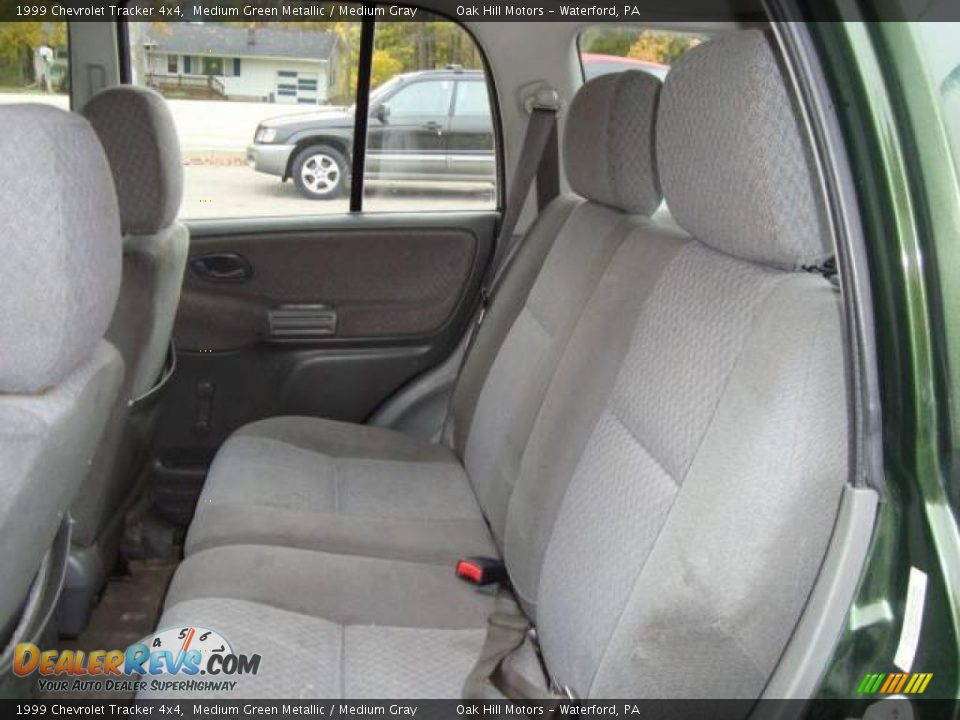1999 Chevrolet Tracker 4x4 Medium Green Metallic / Medium Gray Photo #11