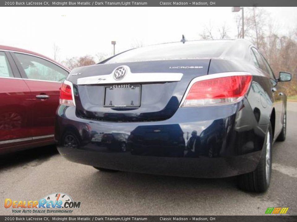 2010 Buick LaCrosse CX Midnight Blue Metallic / Dark Titanium/Light Titanium Photo #4