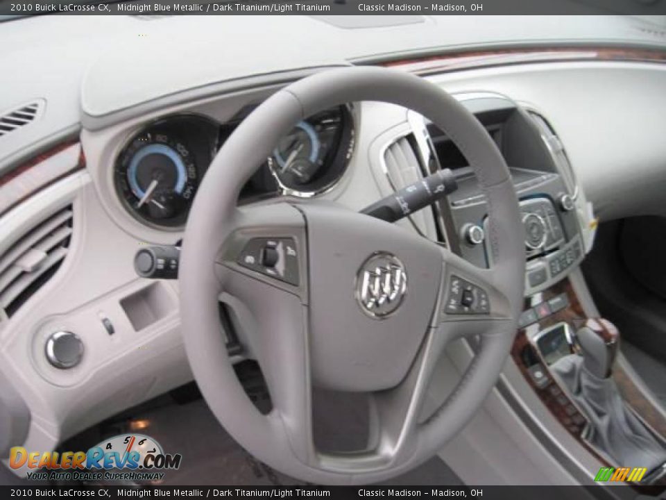 2010 Buick LaCrosse CX Midnight Blue Metallic / Dark Titanium/Light Titanium Photo #9