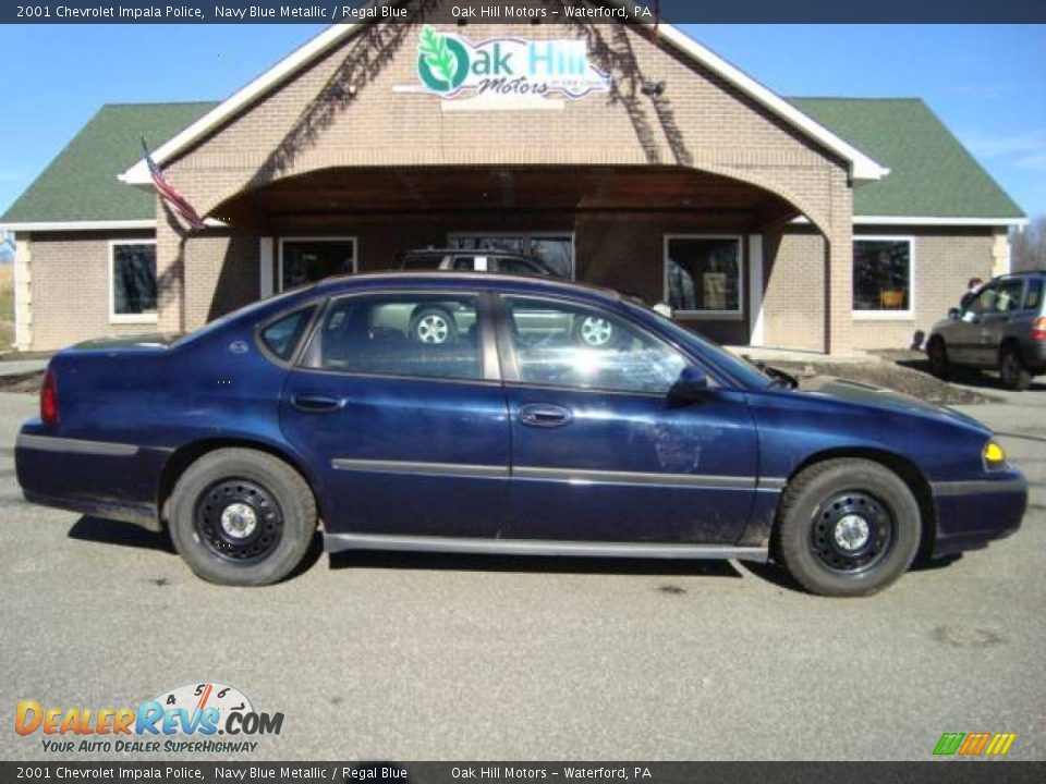 2001 Chevrolet Impala Police Navy Blue Metallic / Regal Blue Photo #1