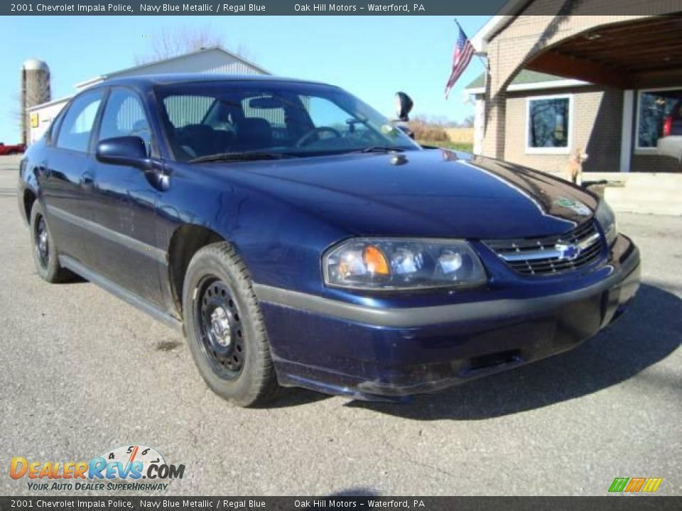 2001 Chevrolet Impala Police Navy Blue Metallic / Regal Blue Photo #2