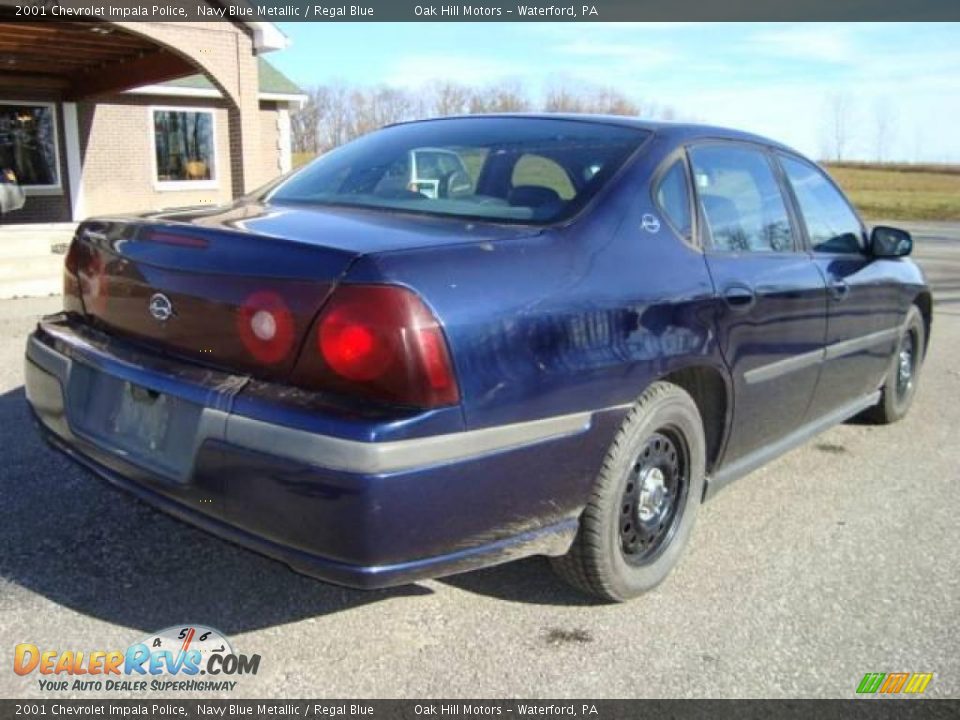 2001 Chevrolet Impala Police Navy Blue Metallic / Regal Blue Photo #3