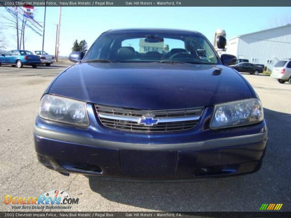 2001 Chevrolet Impala Police Navy Blue Metallic / Regal Blue Photo #4