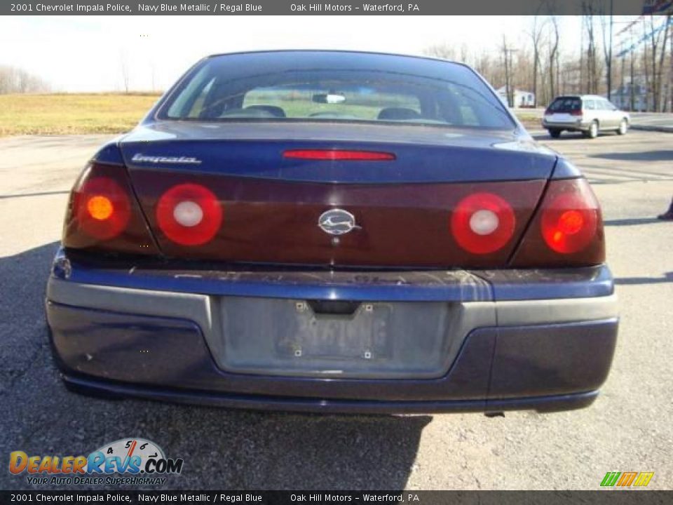 2001 Chevrolet Impala Police Navy Blue Metallic / Regal Blue Photo #5