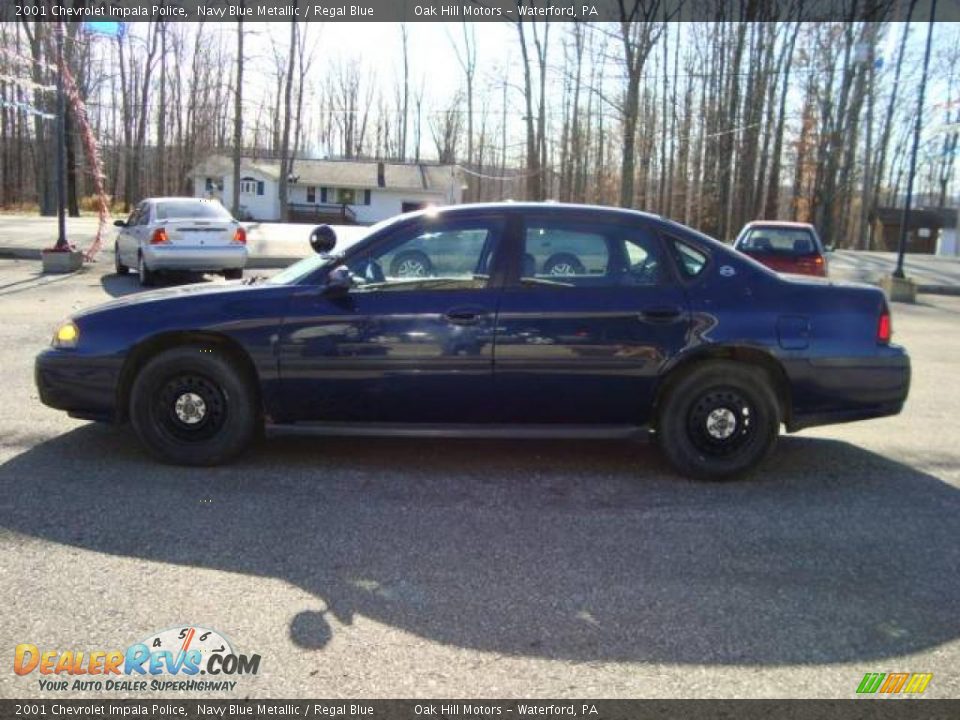 2001 Chevrolet Impala Police Navy Blue Metallic / Regal Blue Photo #6