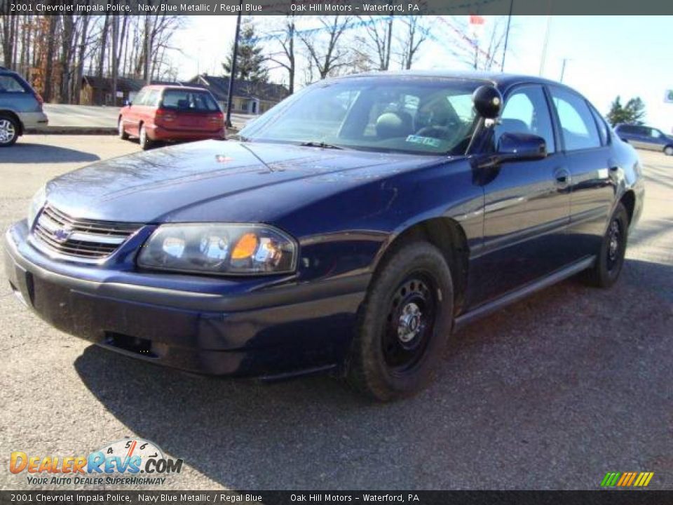 2001 Chevrolet Impala Police Navy Blue Metallic / Regal Blue Photo #7