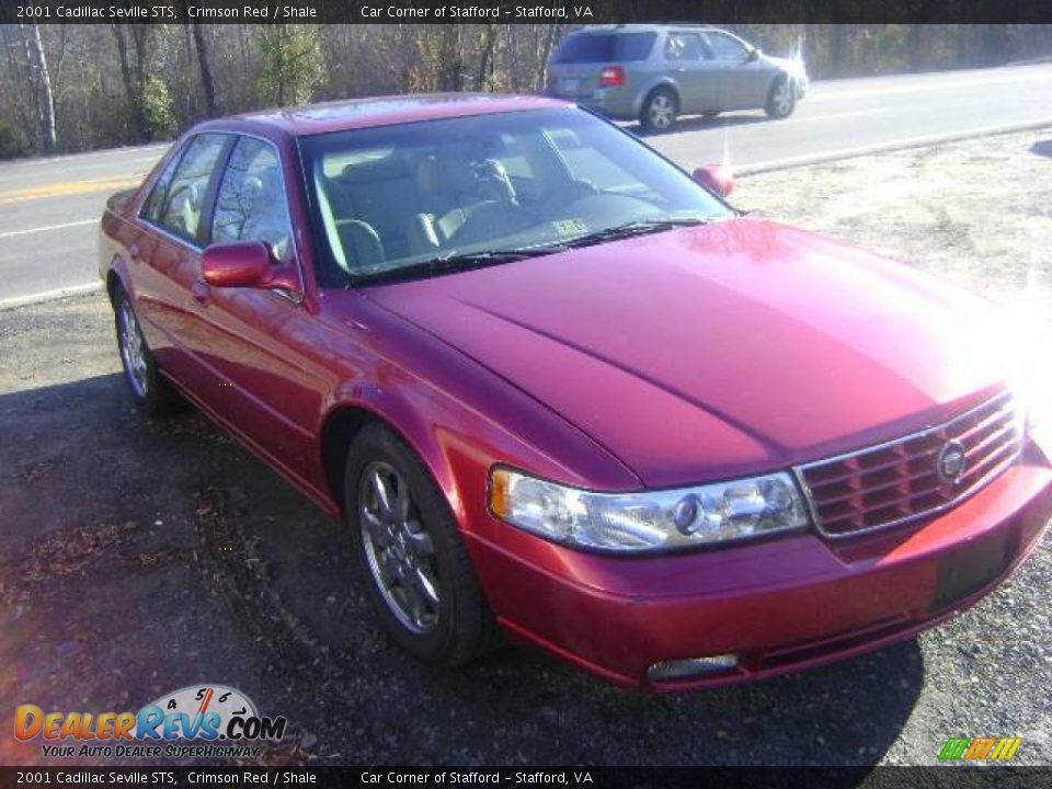 2001 Cadillac Seville STS Crimson Red / Shale Photo #2