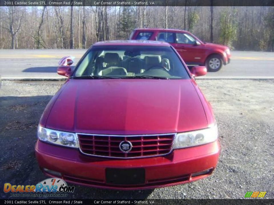 2001 Cadillac Seville STS Crimson Red / Shale Photo #3