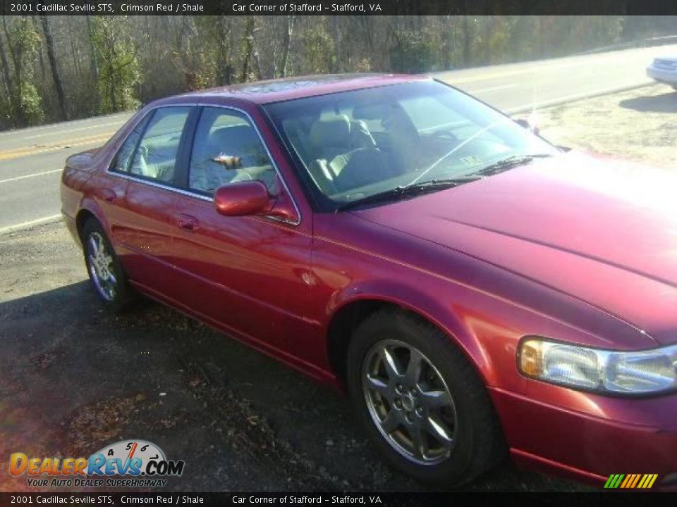 2001 Cadillac Seville STS Crimson Red / Shale Photo #4