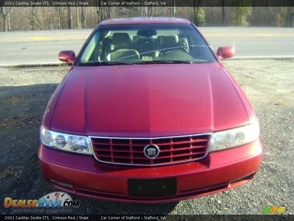 2001 Cadillac Seville STS Crimson Red / Shale Photo #7