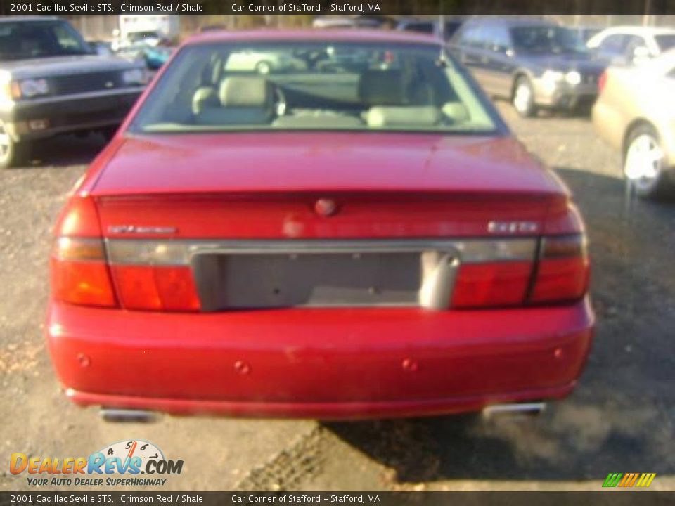 2001 Cadillac Seville STS Crimson Red / Shale Photo #8
