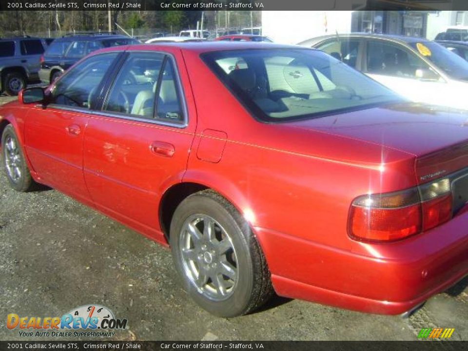 2001 Cadillac Seville STS Crimson Red / Shale Photo #9