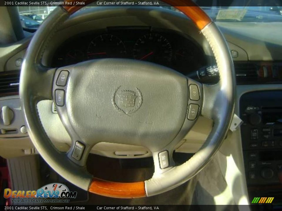 2001 Cadillac Seville STS Crimson Red / Shale Photo #11