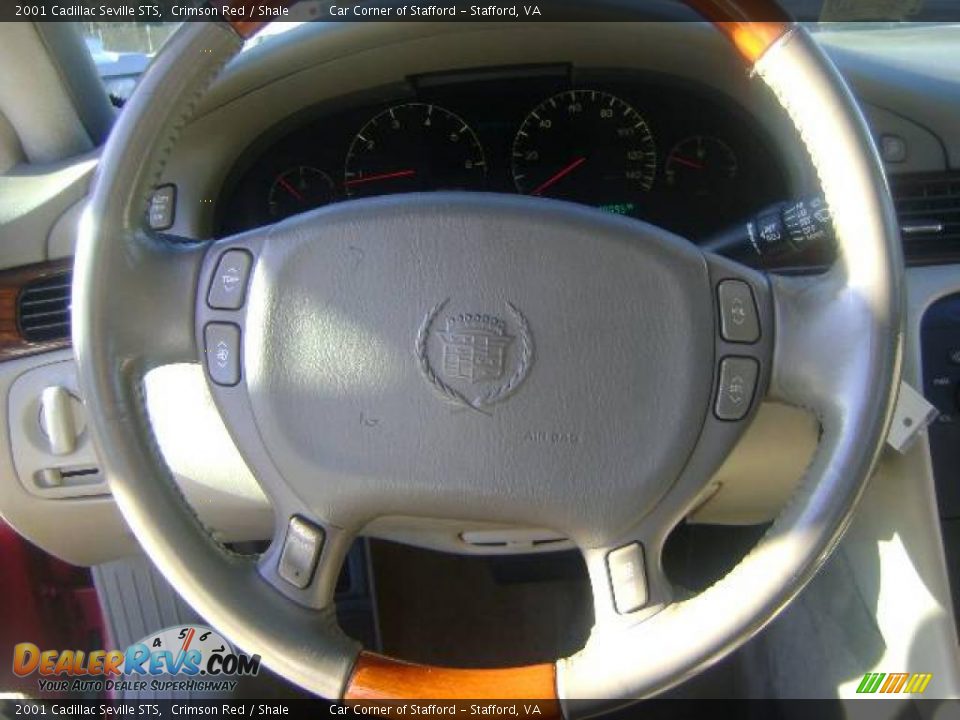 2001 Cadillac Seville STS Crimson Red / Shale Photo #12
