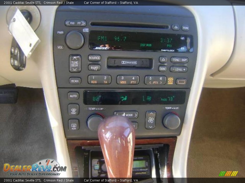 2001 Cadillac Seville STS Crimson Red / Shale Photo #14