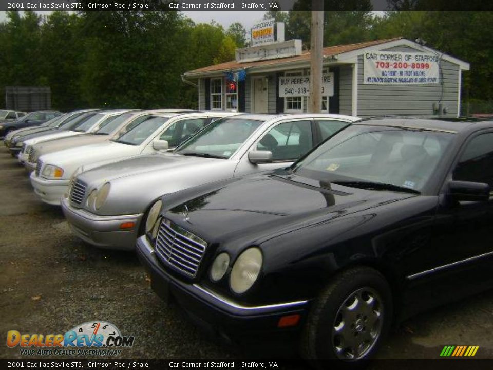 2001 Cadillac Seville STS Crimson Red / Shale Photo #28