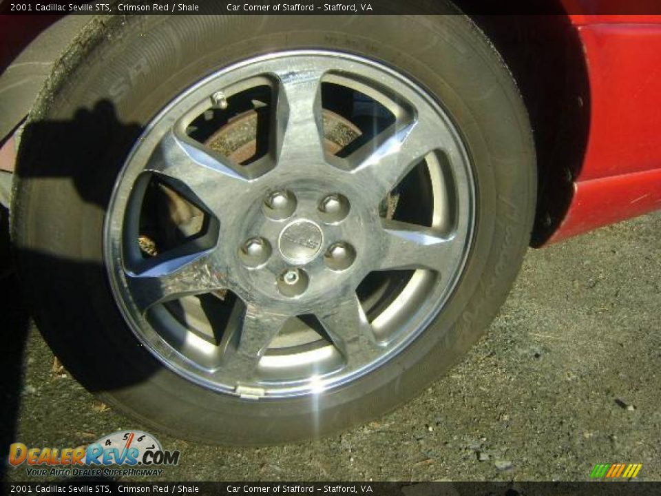 2001 Cadillac Seville STS Crimson Red / Shale Photo #29