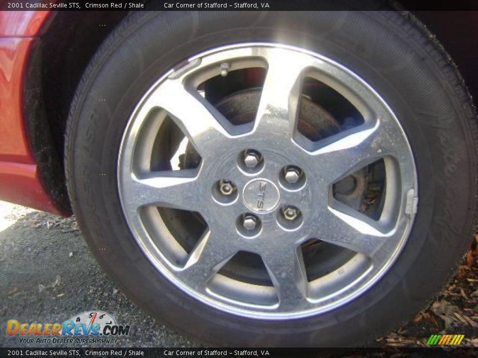 2001 Cadillac Seville STS Crimson Red / Shale Photo #30