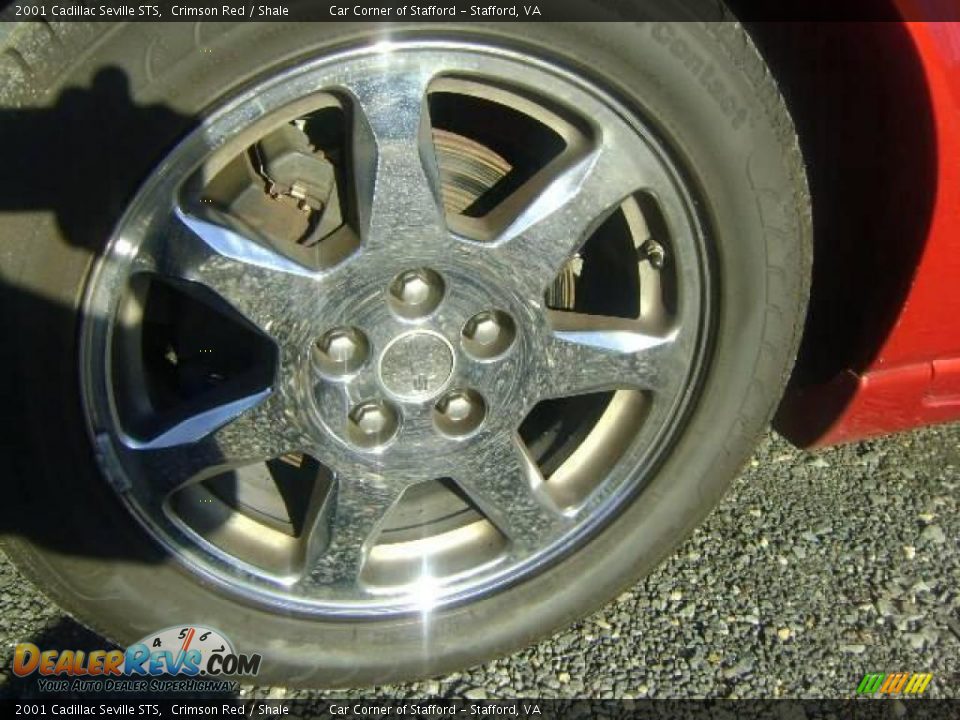 2001 Cadillac Seville STS Crimson Red / Shale Photo #31
