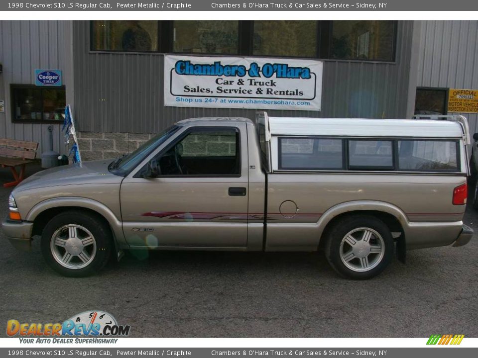 1998 Chevrolet S10 LS Regular Cab Pewter Metallic / Graphite Photo #2