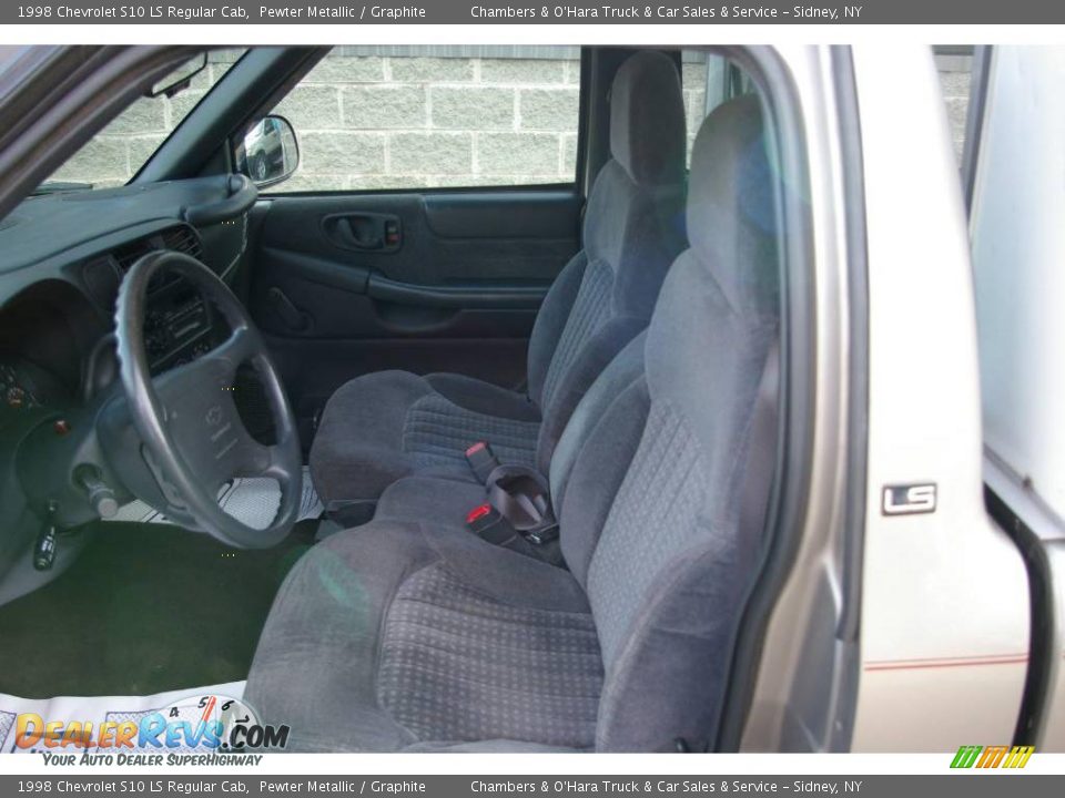 1998 Chevrolet S10 LS Regular Cab Pewter Metallic / Graphite Photo #3
