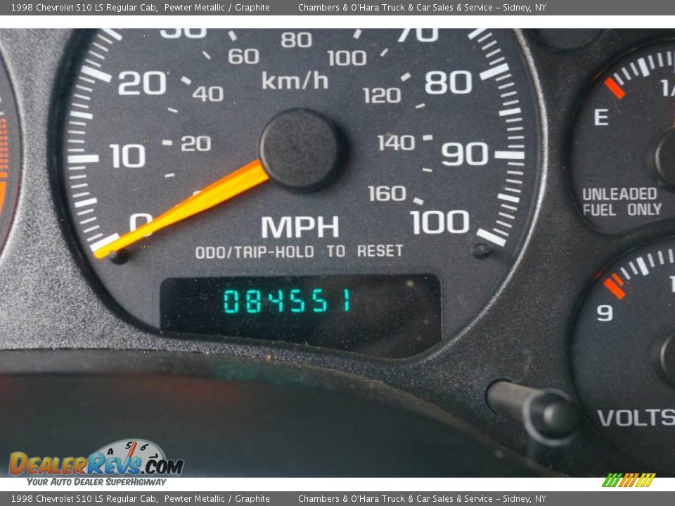1998 Chevrolet S10 LS Regular Cab Pewter Metallic / Graphite Photo #4