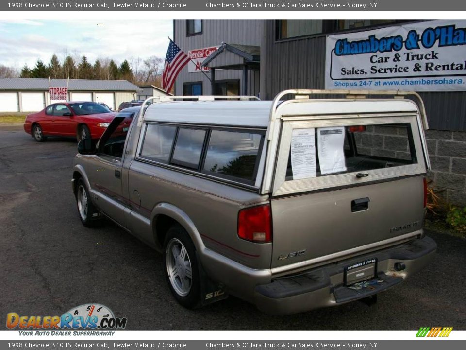 1998 Chevrolet S10 LS Regular Cab Pewter Metallic / Graphite Photo #6