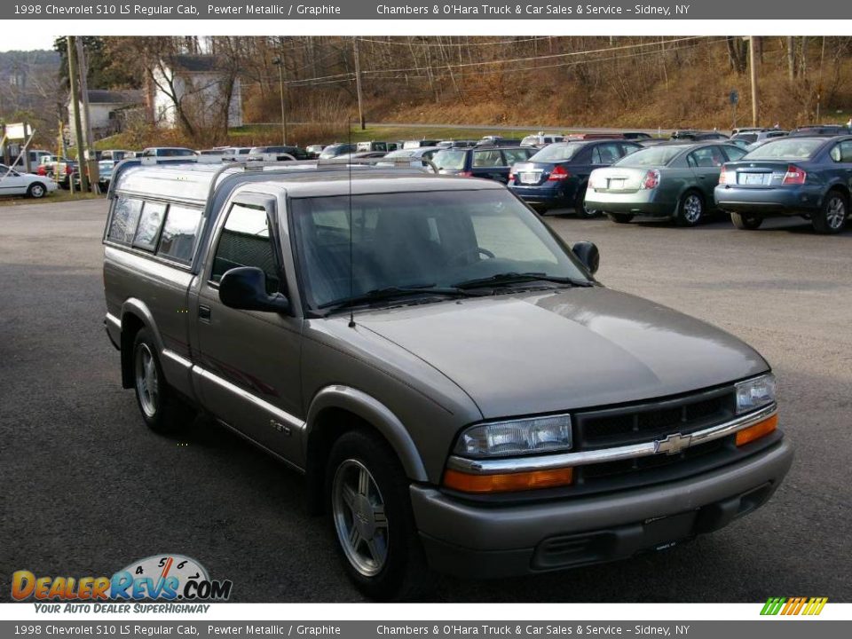 1998 Chevrolet S10 LS Regular Cab Pewter Metallic / Graphite Photo #12