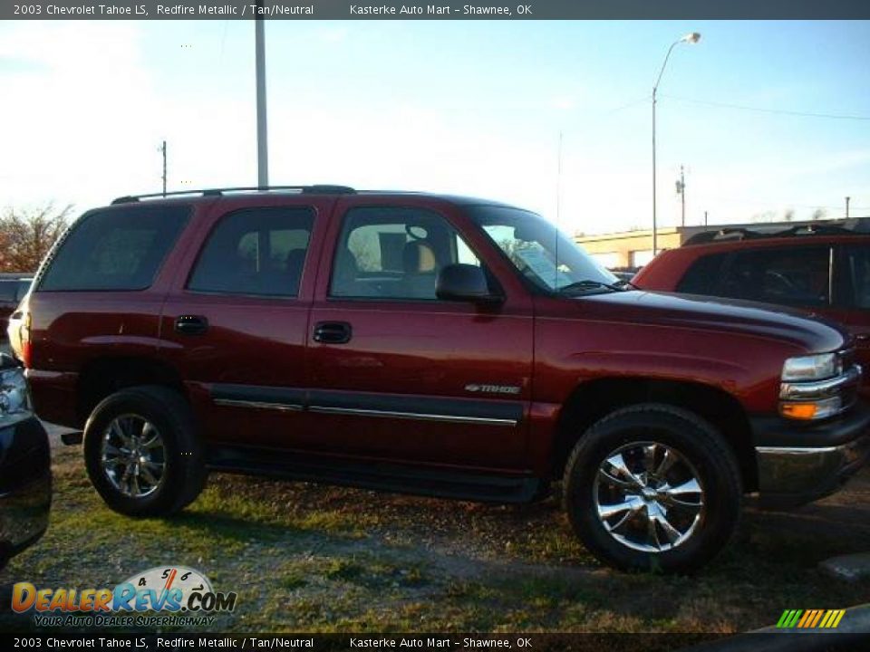 2003 Chevrolet Tahoe LS Redfire Metallic / Tan/Neutral Photo #2