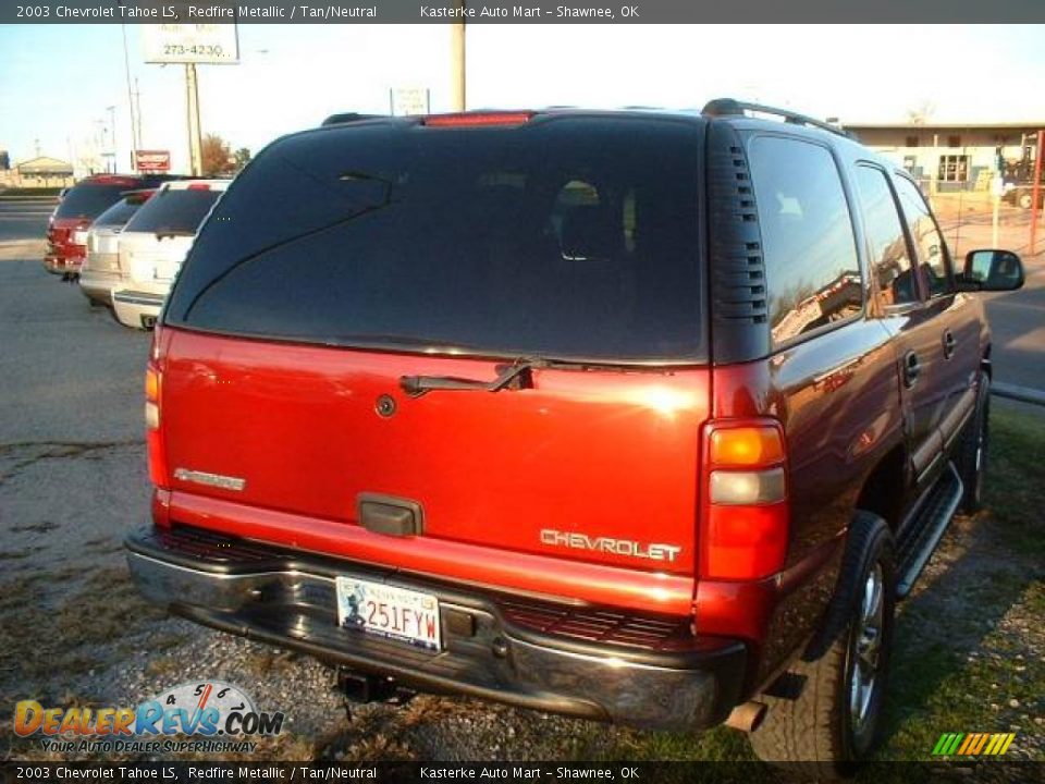 2003 Chevrolet Tahoe LS Redfire Metallic / Tan/Neutral Photo #5