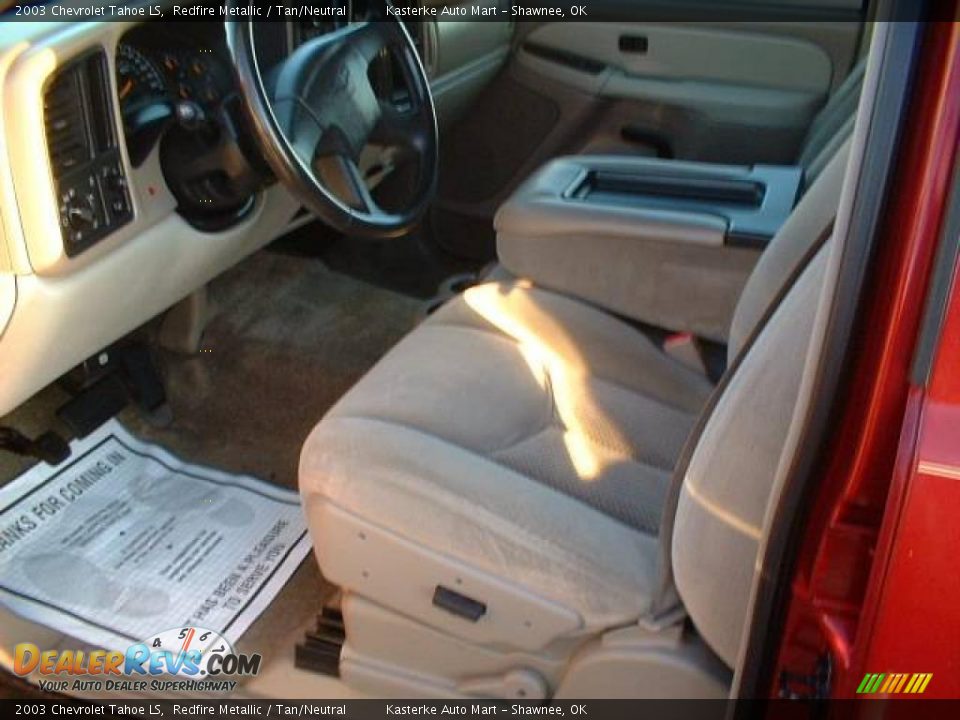 2003 Chevrolet Tahoe LS Redfire Metallic / Tan/Neutral Photo #7