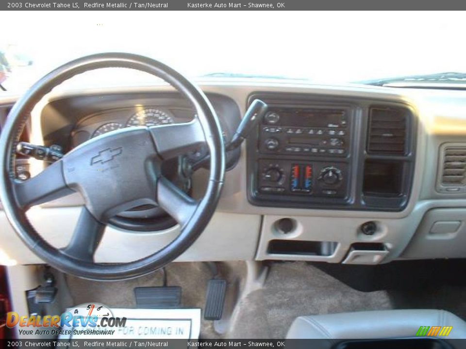 2003 Chevrolet Tahoe LS Redfire Metallic / Tan/Neutral Photo #10