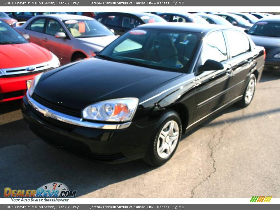 2004 Chevrolet Malibu Sedan Black / Gray Photo #4