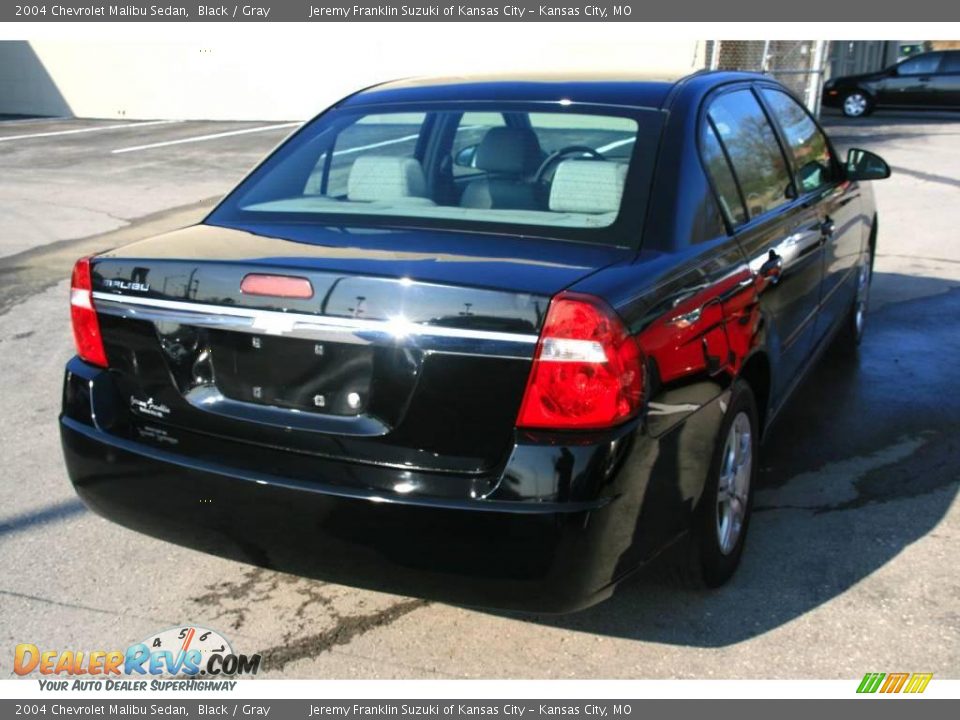 2004 Chevrolet Malibu Sedan Black / Gray Photo #6