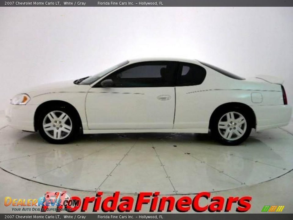 2007 Chevrolet Monte Carlo LT White / Gray Photo #3