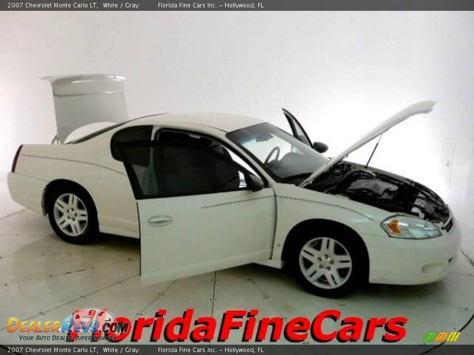 2007 Chevrolet Monte Carlo LT White / Gray Photo #7