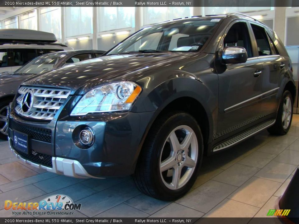 2010 Mercedes-Benz ML 550 4Matic Steel Grey Metallic / Black Photo #1
