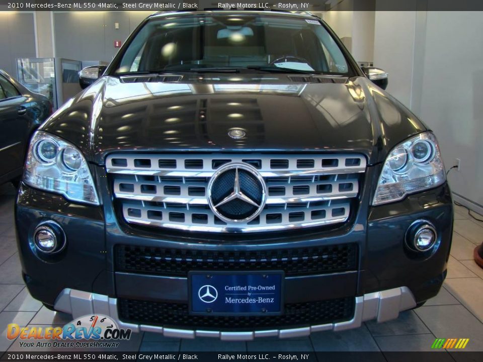 2010 Mercedes-Benz ML 550 4Matic Steel Grey Metallic / Black Photo #2