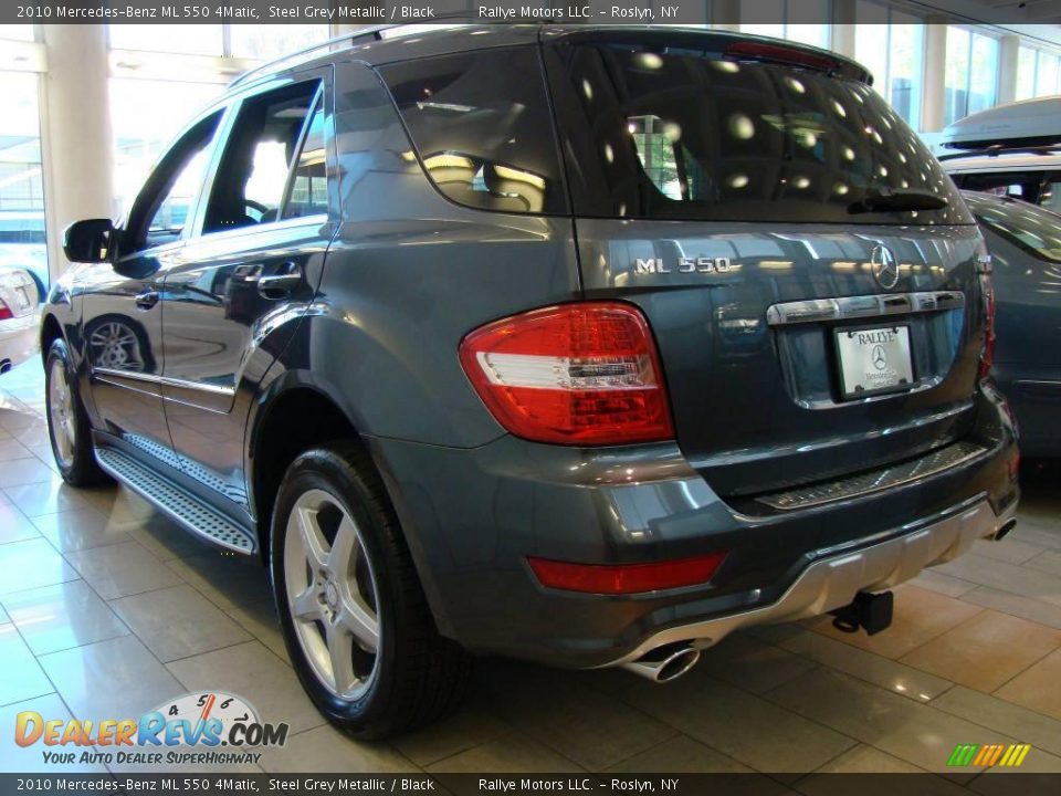 2010 Mercedes-Benz ML 550 4Matic Steel Grey Metallic / Black Photo #5