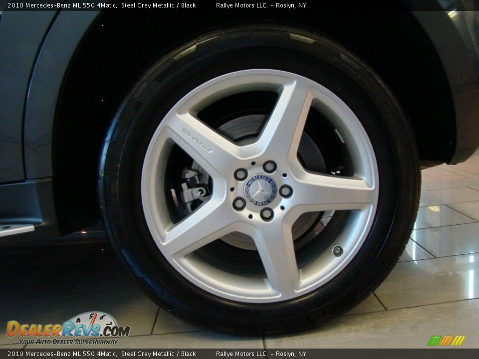 2010 Mercedes-Benz ML 550 4Matic Steel Grey Metallic / Black Photo #6