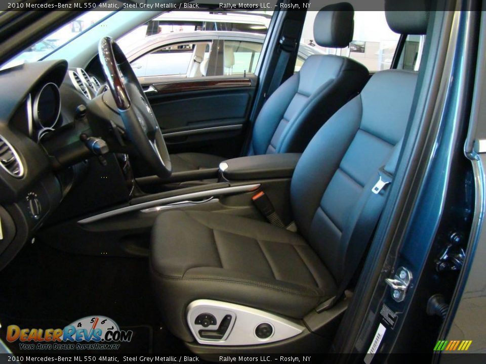2010 Mercedes-Benz ML 550 4Matic Steel Grey Metallic / Black Photo #10