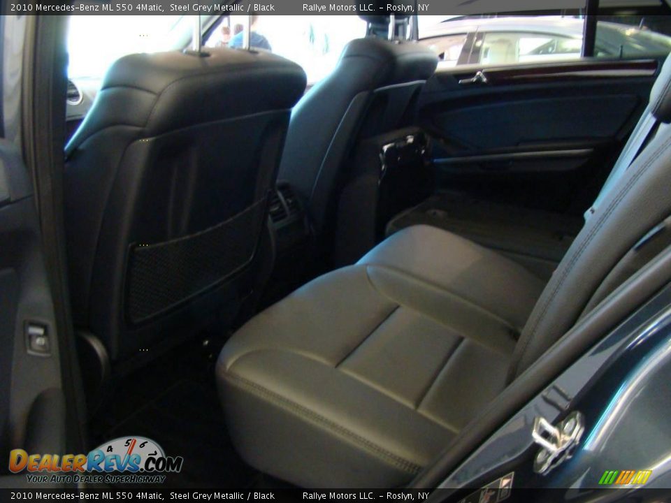 2010 Mercedes-Benz ML 550 4Matic Steel Grey Metallic / Black Photo #14