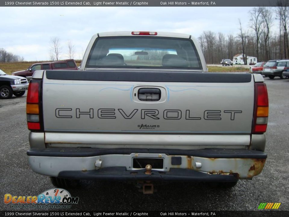1999 Chevrolet Silverado 1500 LS Extended Cab Light Pewter Metallic / Graphite Photo #5