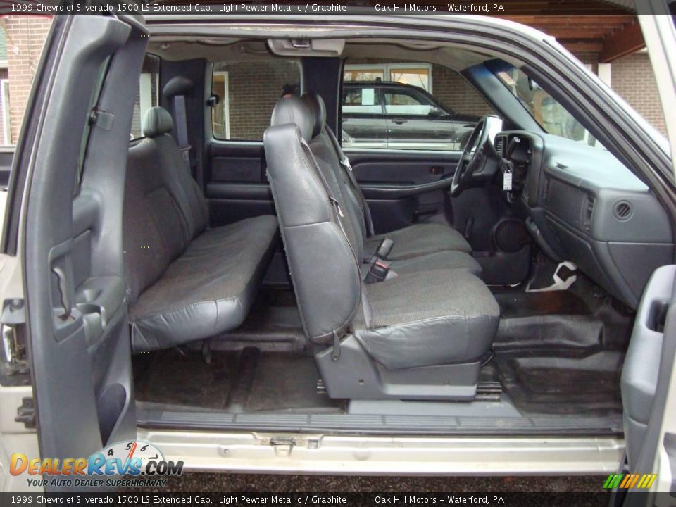 1999 Chevrolet Silverado 1500 LS Extended Cab Light Pewter Metallic / Graphite Photo #6
