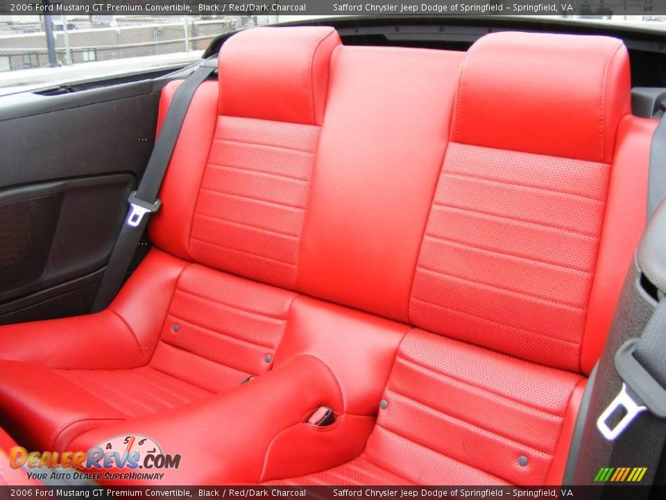2006 Ford Mustang GT Premium Convertible Black / Red/Dark Charcoal Photo #15