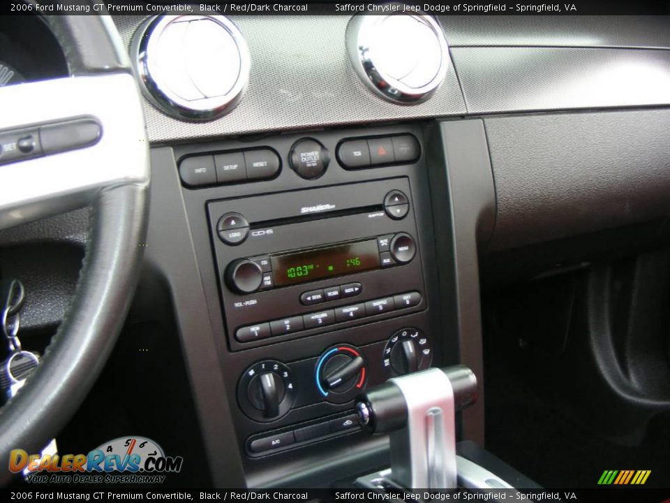 2006 Ford Mustang GT Premium Convertible Black / Red/Dark Charcoal Photo #21
