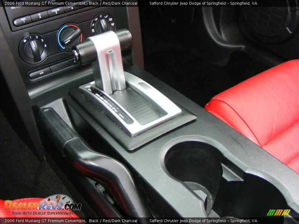 2006 Ford Mustang GT Premium Convertible Black / Red/Dark Charcoal Photo #22